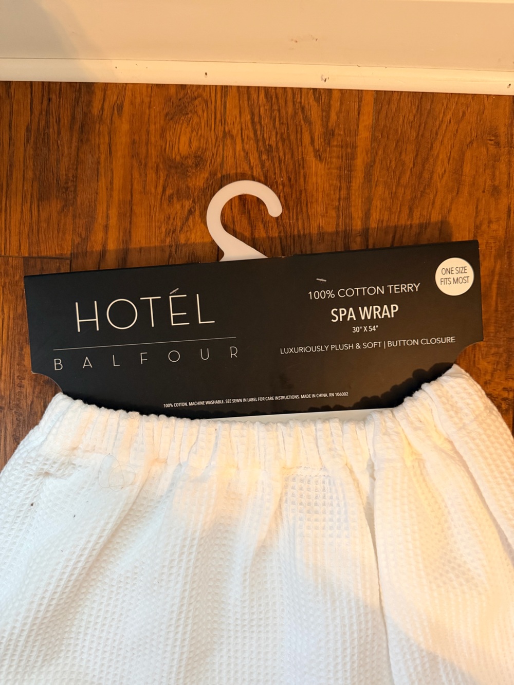 White Cotton Spa Wrap